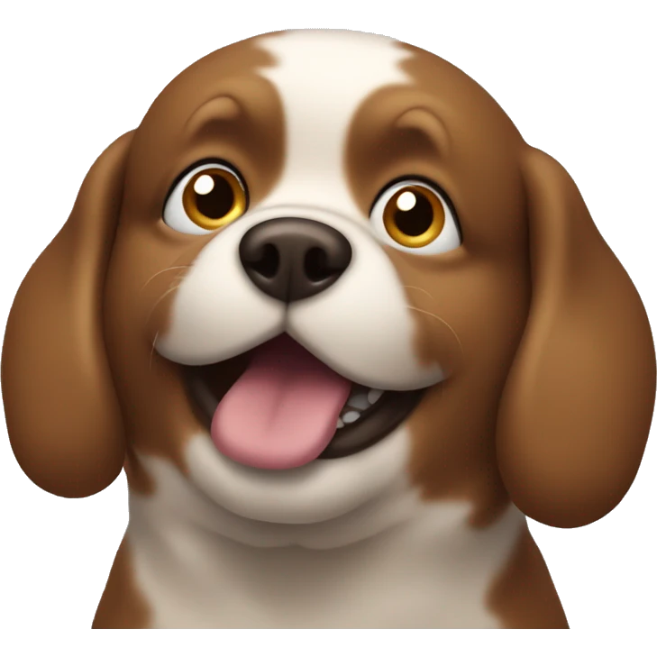 chubby brown dog emoji