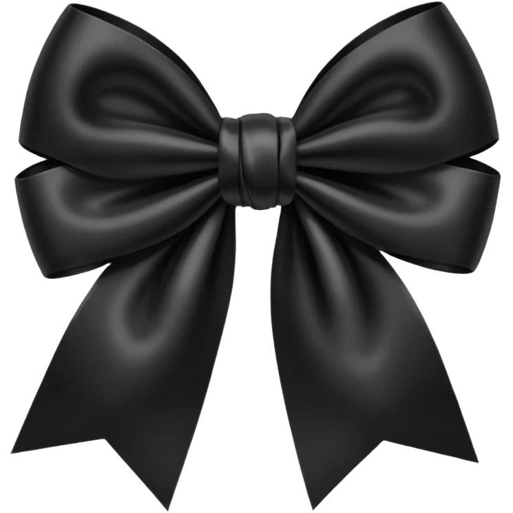 
Cute Black bow emoji