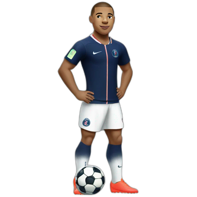 kylian mbappe, psg, buff, world cup, soccer emoji