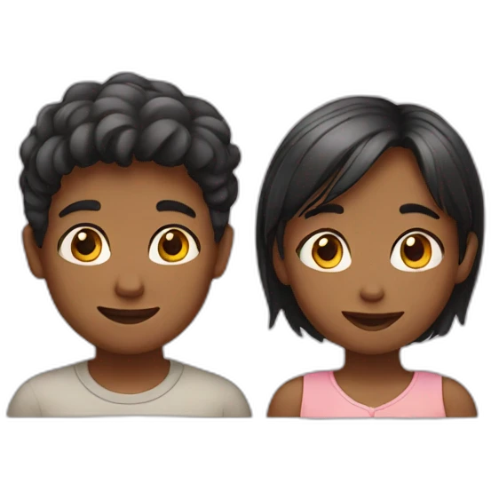 Girl and boy emoji