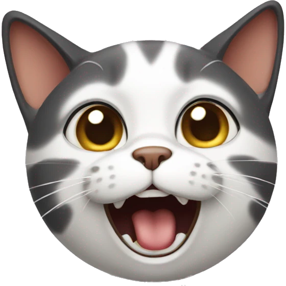 Shocked cat emoji