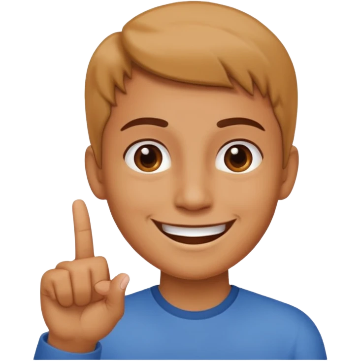 In the fourth image in the right hand of person there should be only the index finger upward emoji