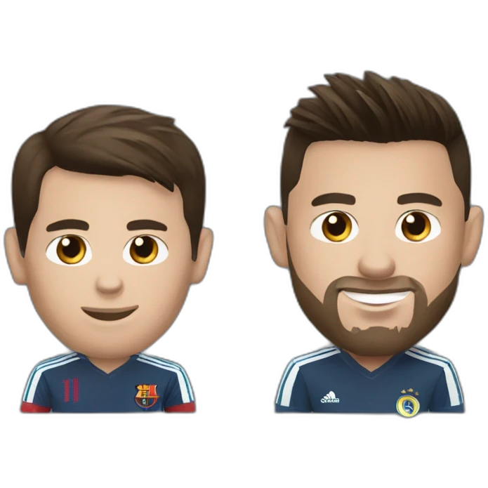 Messi et ronaldo emoji