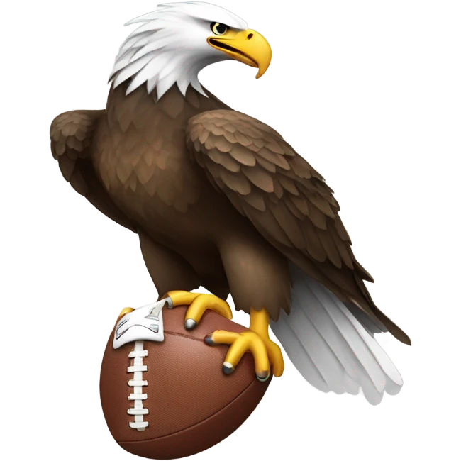 Eagle with football emoji