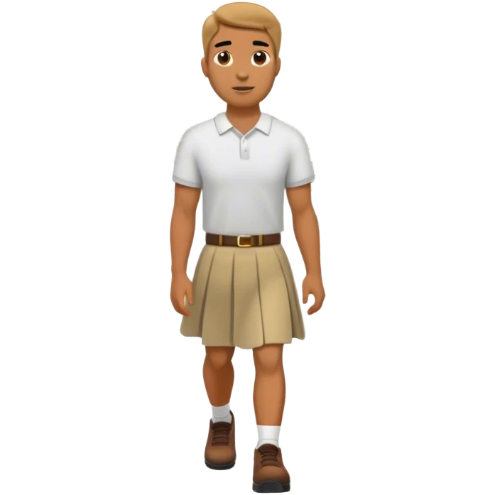 Man walking into Menards with a skirt on emoji