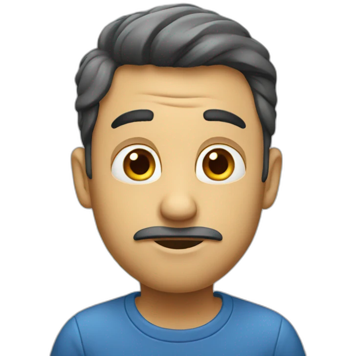 A guy Wondering something emoji