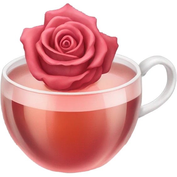 Hot rose tea emoji