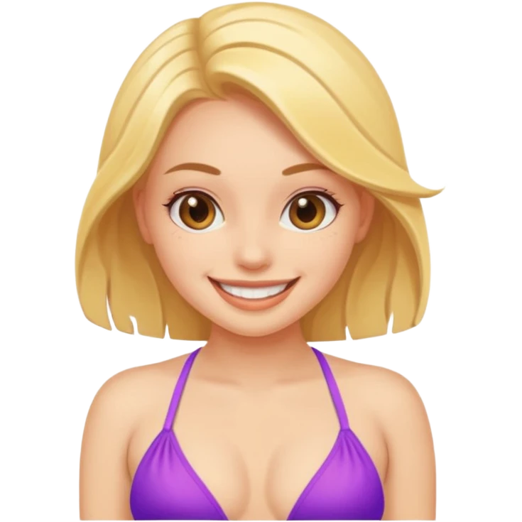 Sexy girl in bikini emoji