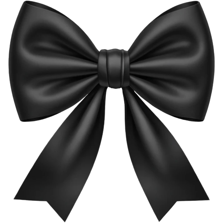 Black bow emoji