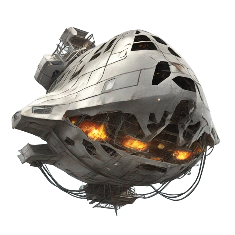 broken space ship emoji