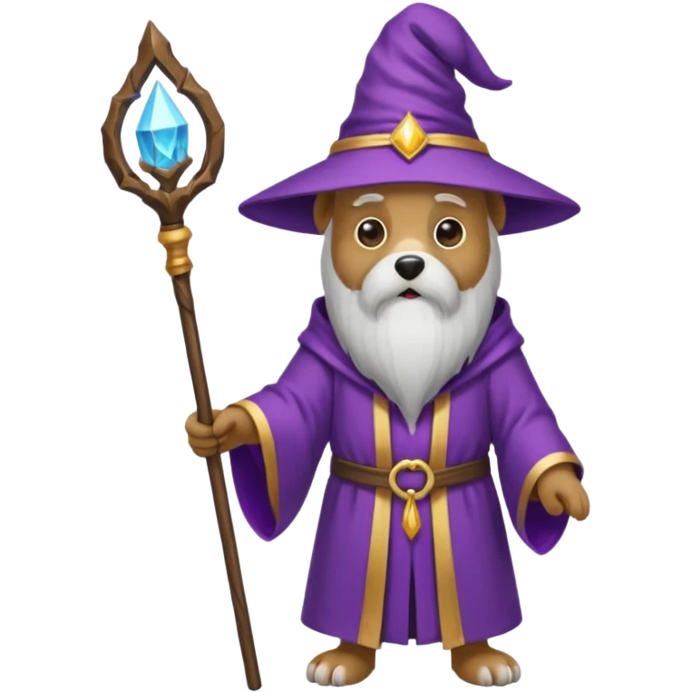 Dog wizard emoji