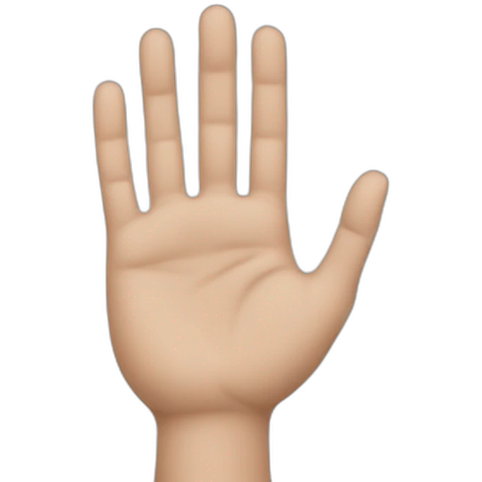 hand with sheet emoji