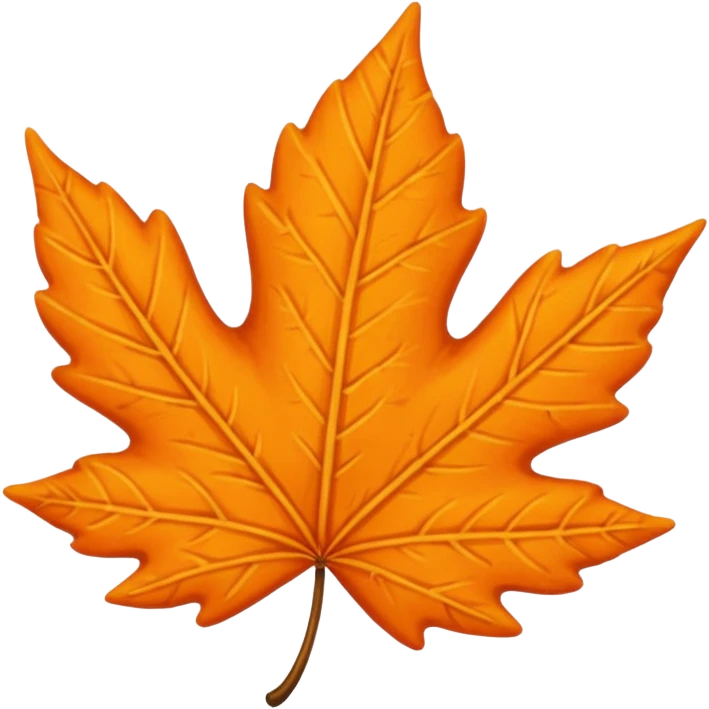leaf orange emoji