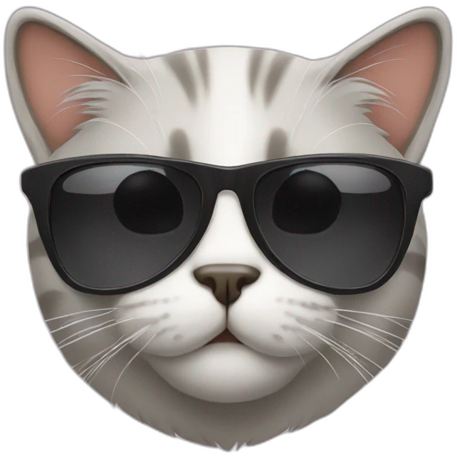 Cat with sunglasses emoji
