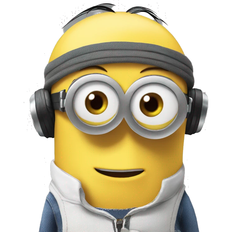 Despicable Me 4 minion with mind control emoji