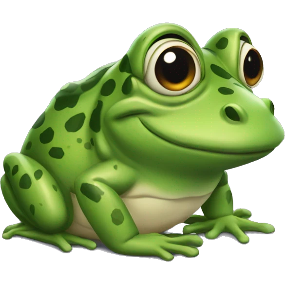 Frog with a alligator  emoji