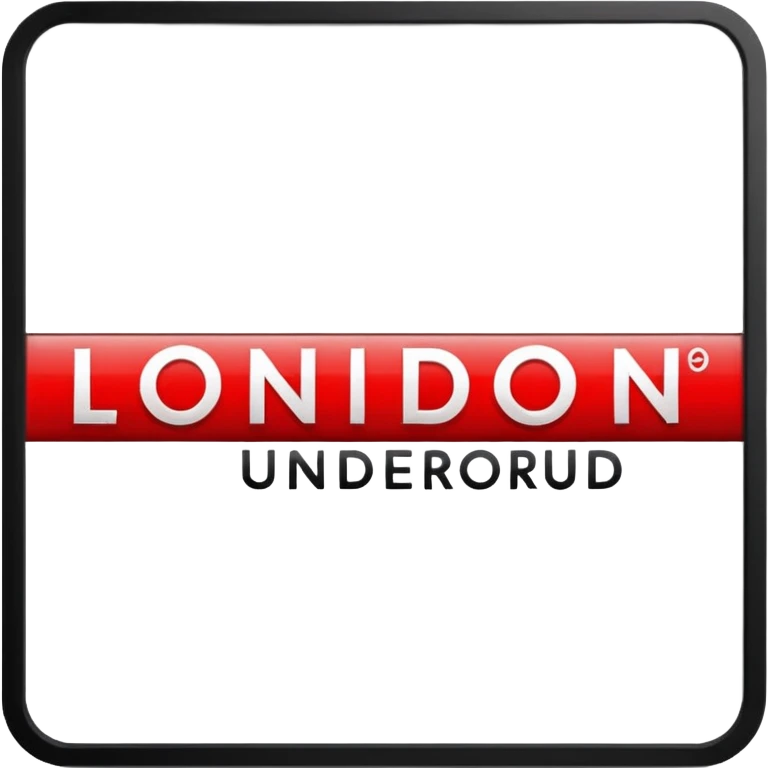 le mot "london" dans le logo du underground emoji