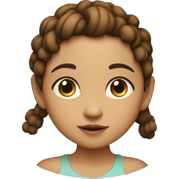 niña con pecas emoji