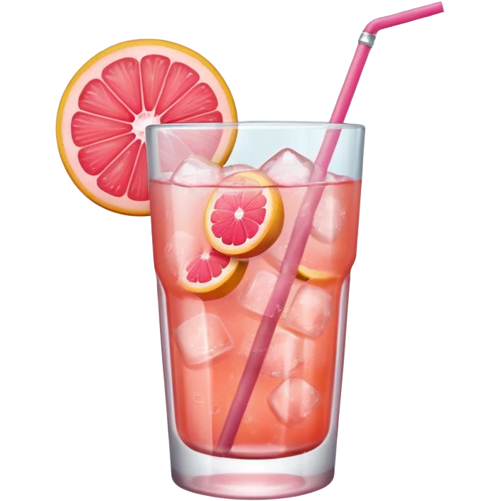 Ice grapefruit ade emoji