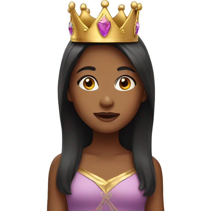 Girl with crown emoji