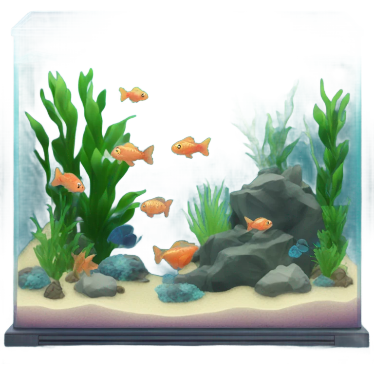 a clean fish tank aesthetic  emoji