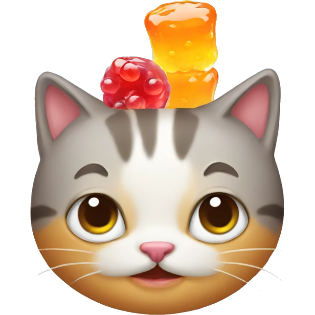 Cat with jelly emoji