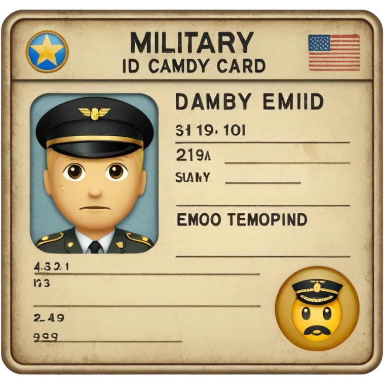 военный билет россия  emoji