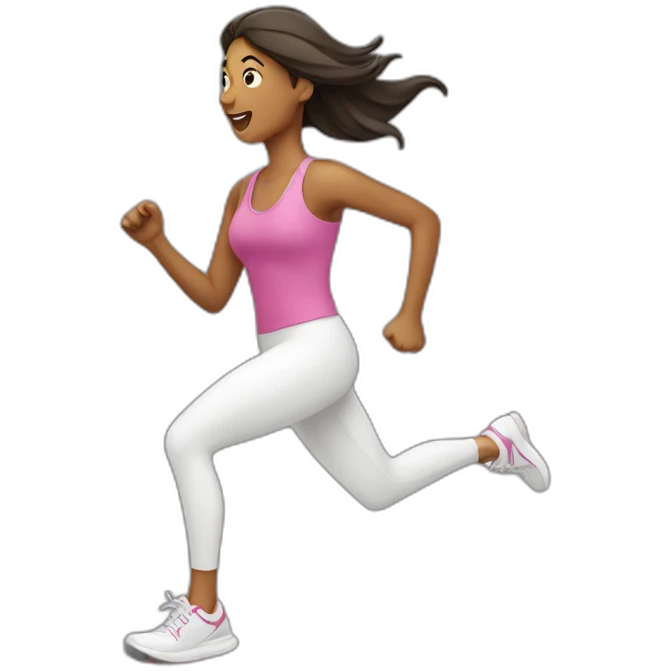 woman running emoji