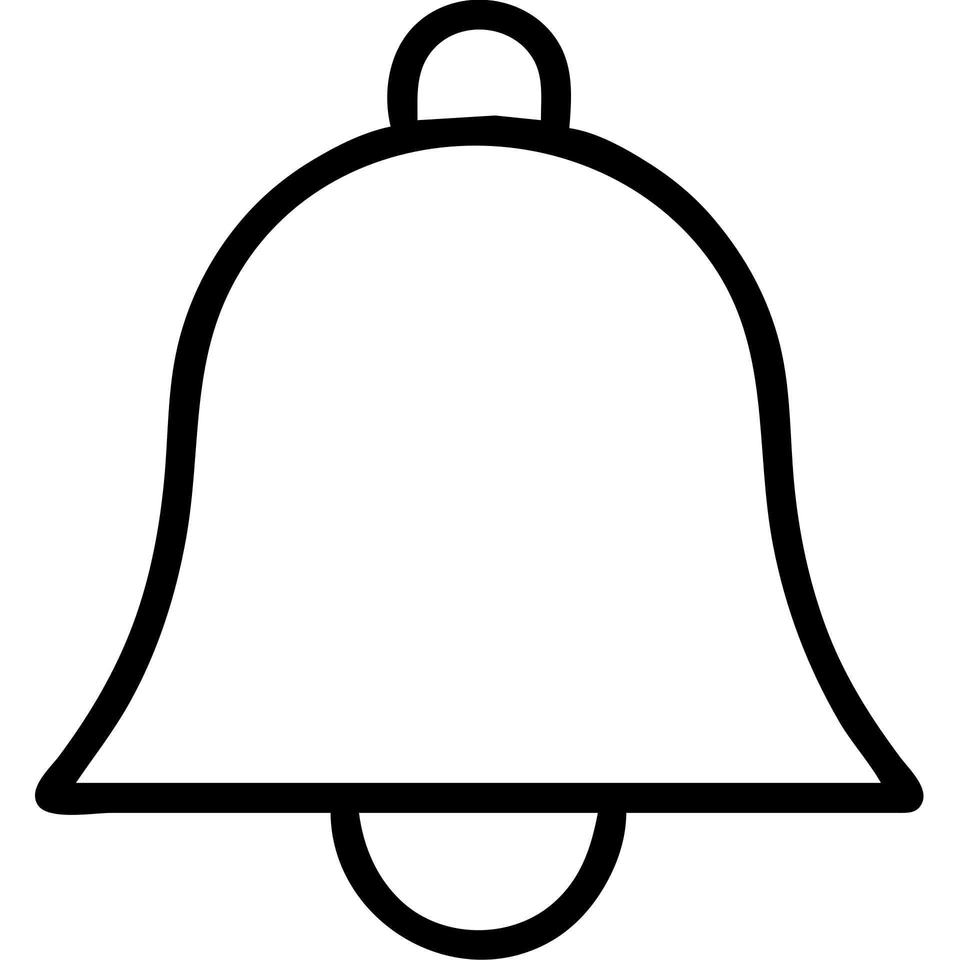 a bell icon with black outline and no fill emoji