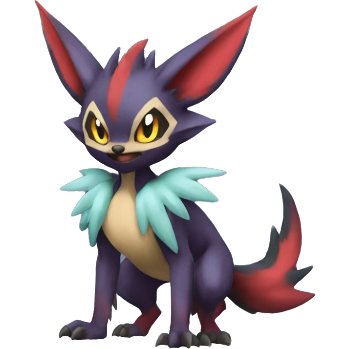 Noivern-Zorua-Nargacuga-Fakemon-hybrid full body emoji