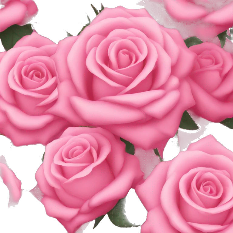 Pink bouquet of roses emoji