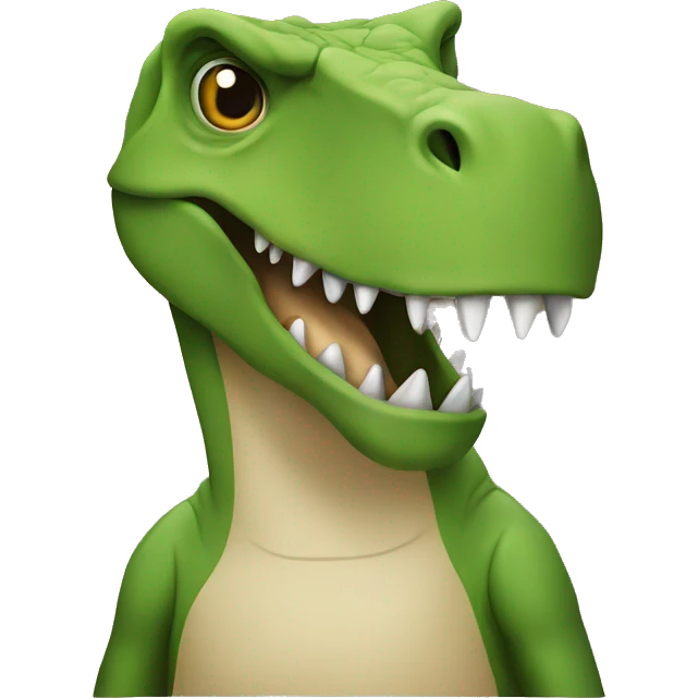 See no evil t-rex emoji