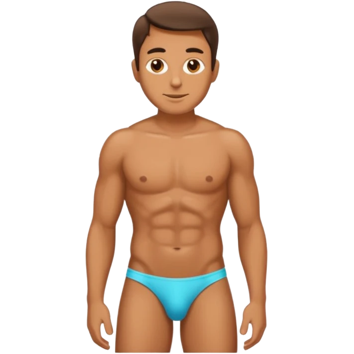 Guy wearing thong emoji