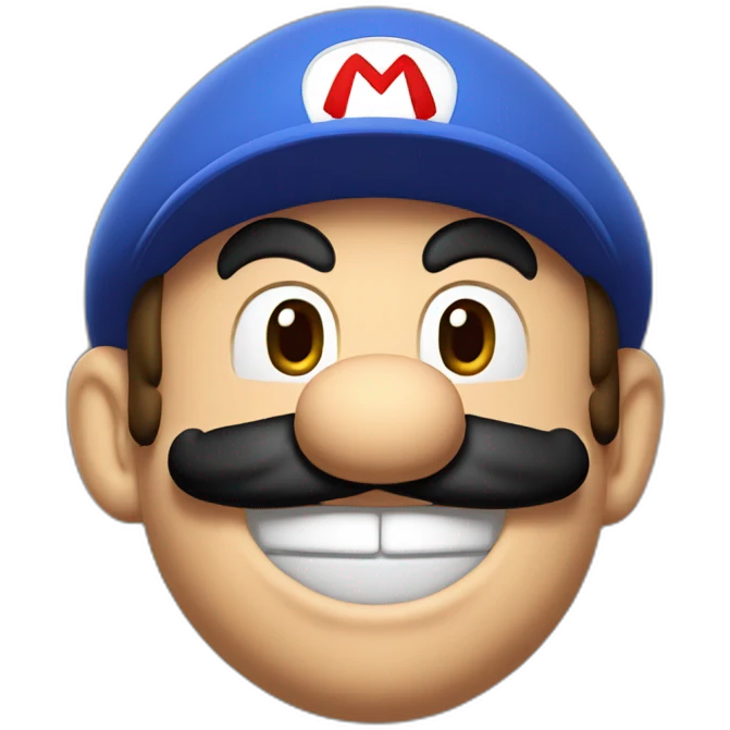 super Mario qui tire la langue emoji