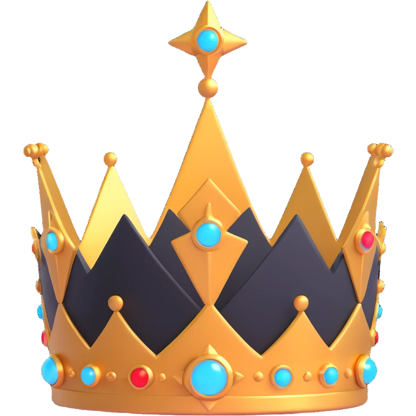 futuristic tech crown with glowing elements emoji