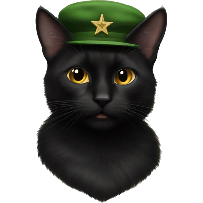 Fidel castro black cat emoji