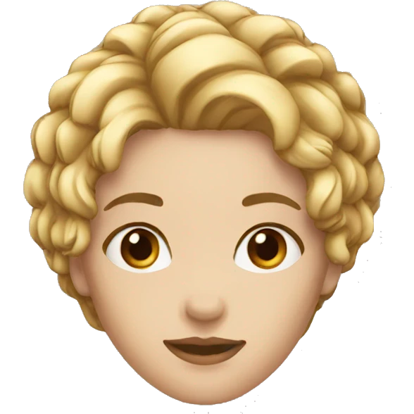 A  woman hair red and eyes red  emoji