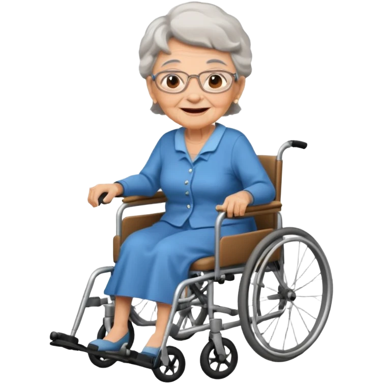 grandma on wheelchair emoji