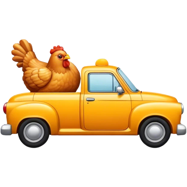 Fried chicken car emoji