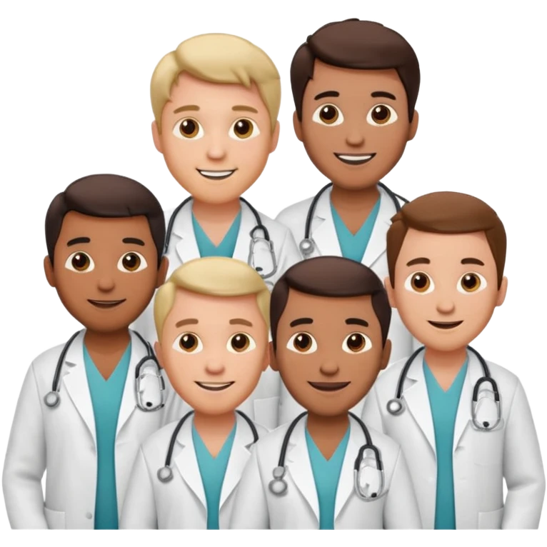 5 doctor staff all men emoji