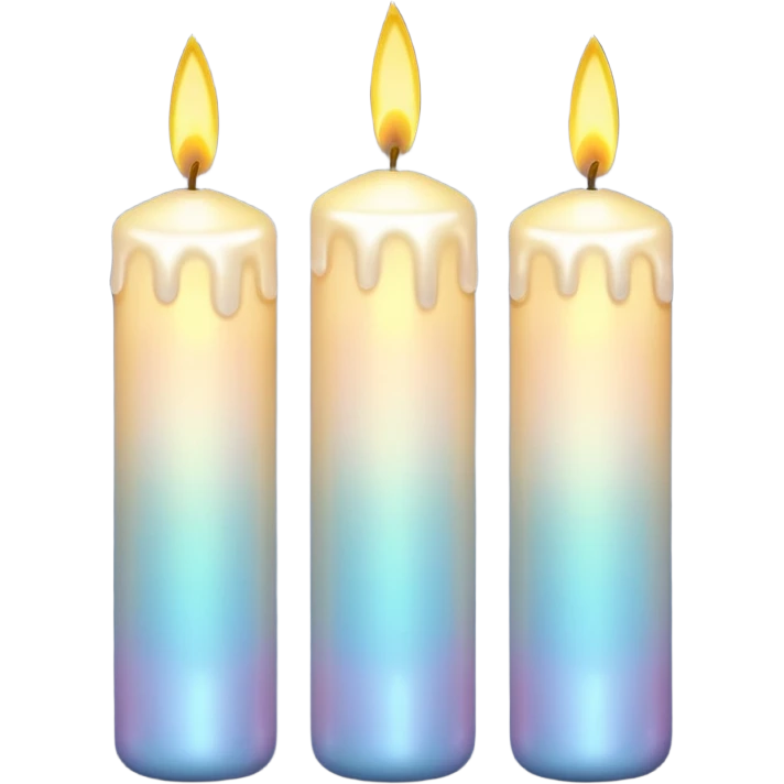 Pearl candles emoji