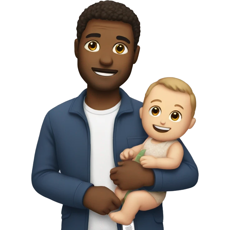 Man with baby oli  emoji