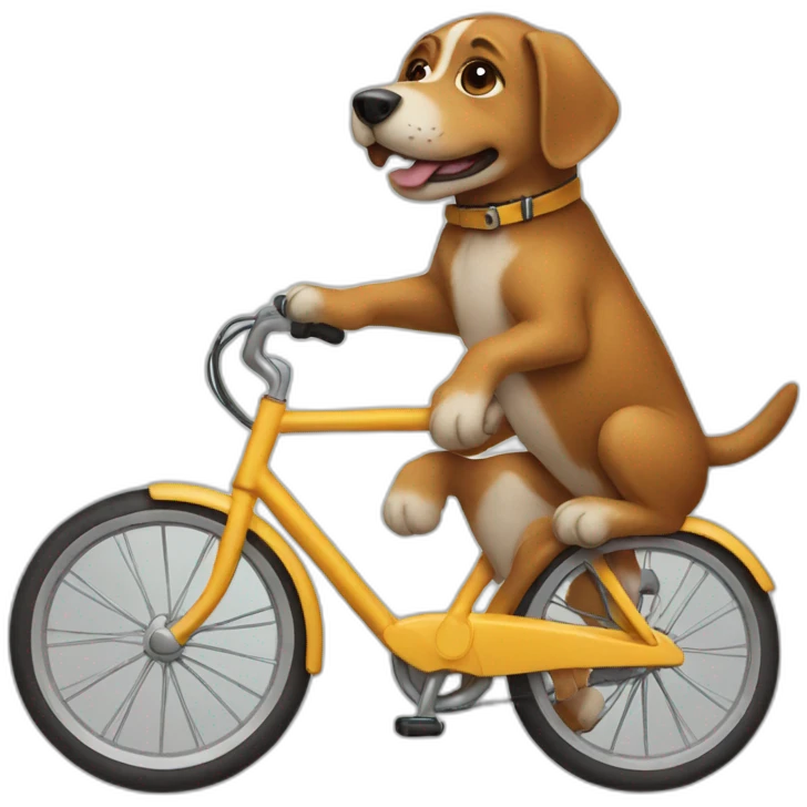 dog on a bike emoji