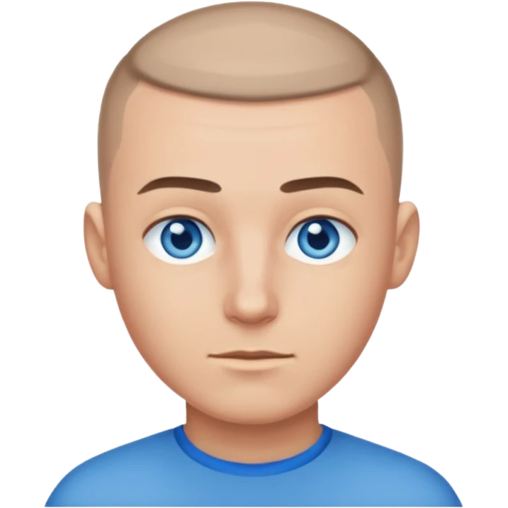 man with buzzcut emoji