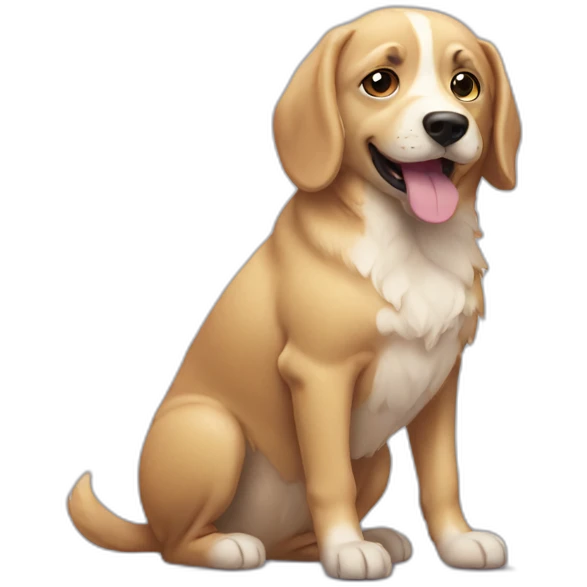 Everything is fine dog emoji