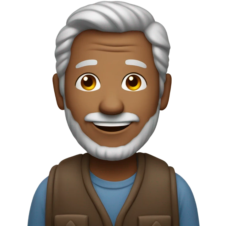 55 year old man with a big heart and love in his eyes emoji