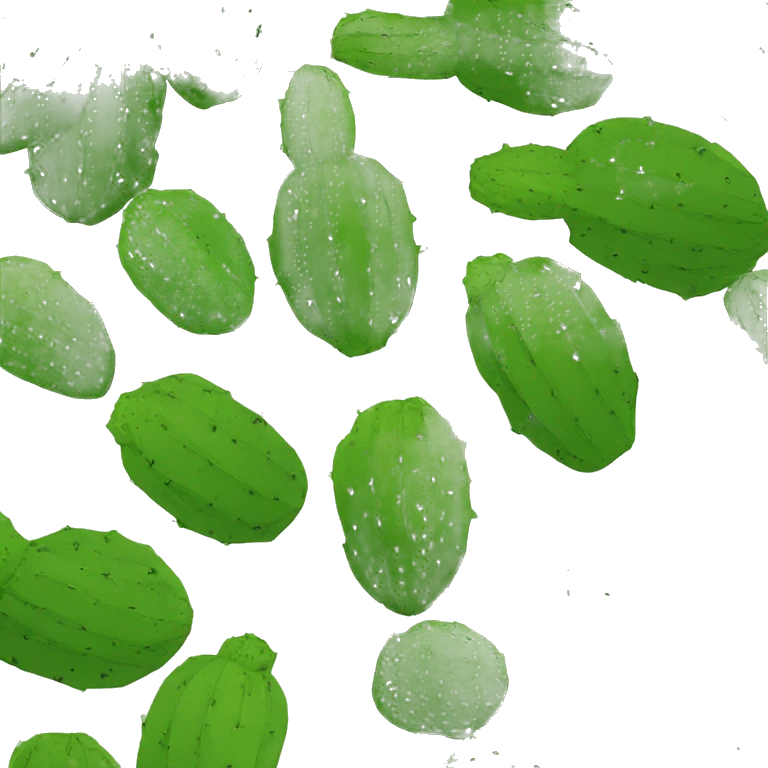 round Nopal without pot emoji