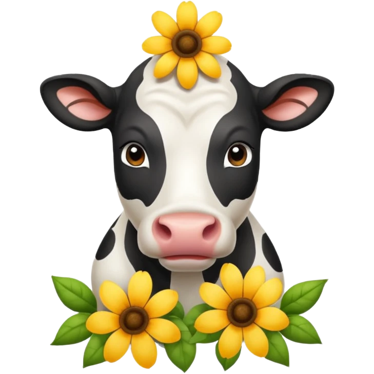 flower + Indian cow emoji