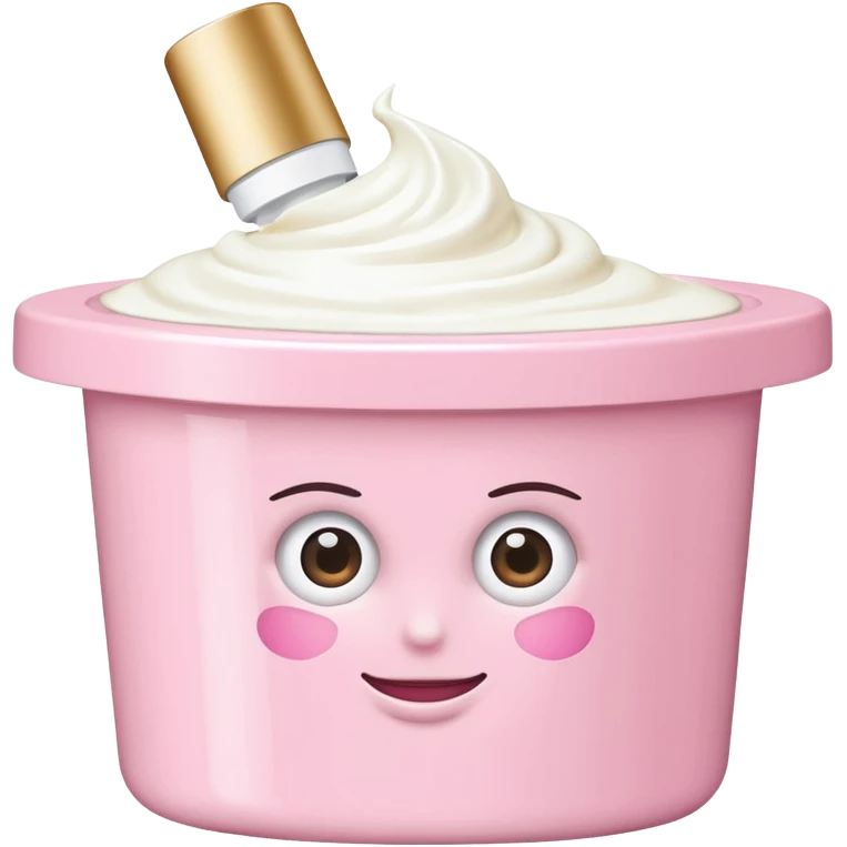 Light pink small Clinique tub with eye cream emoji