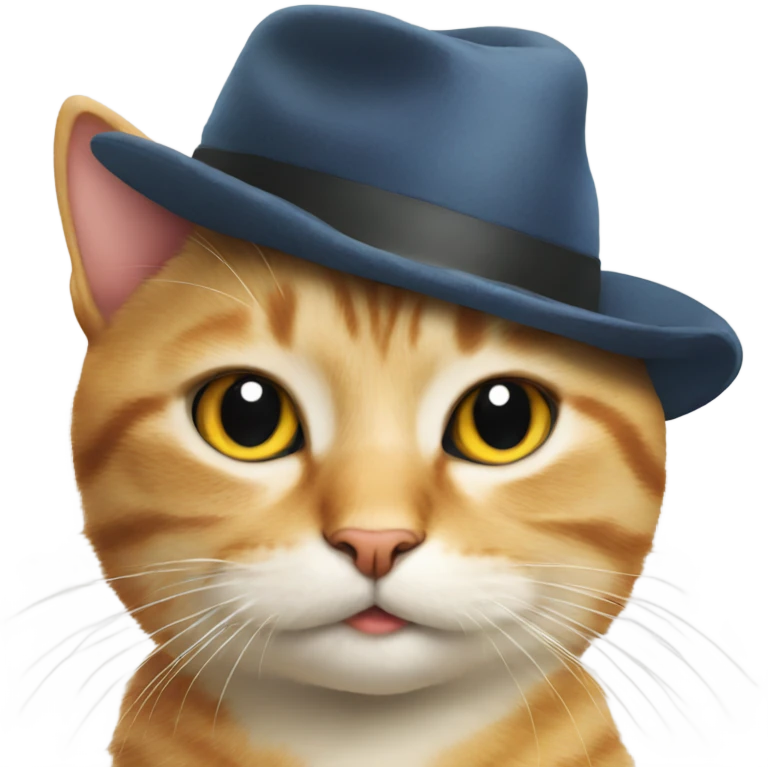 Cat with a hat emoji